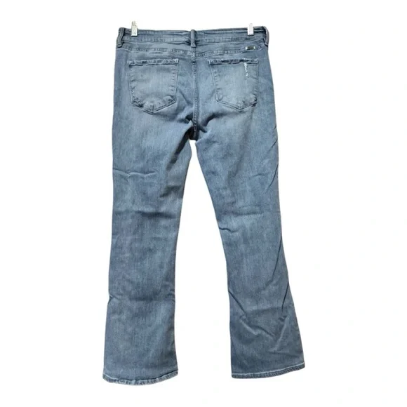 RanCan Lightly Distressed Light Blue Bootcut Jeans Women’s Size 14 - Picture 2 of 10